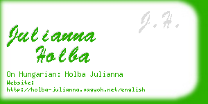 julianna holba business card